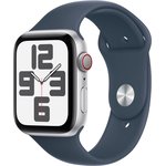 Смарт-часы Apple Watch SE 2023 A2723, 44мм, серебристый / синий [mree3ll/a]