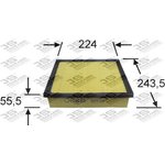 Фильтр воздушный JS Asakashi A1519 LX RX350 3.5L 09-, RX400h/450h 3.5L 09-10