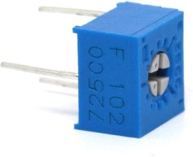 3362F-1-105LF, Trimmer Resistors - Through Hole 1/4" SQ TRIMPOT 1M ST CERMET