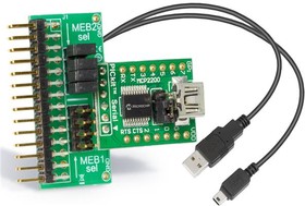 Фото 1/2 AC320101, Interface Development Tools MEB/MEB II UART to USB Adapter Board