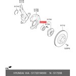 51720-1W000, Подшипник ступицы колеса