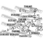 0130008, Шайба эксцентриковая TOYOTA LAND CRUISER 200 2008=