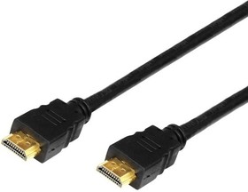 Фото 1/6 Кабель аудио-видео Cactus CS-HDMI.1.4-5 HDMI (m)/HDMI (m) 5м. Позолоченные контакты черный