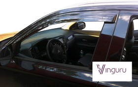 AFV36712, Комплект дефлекторов окон Mitsubishi Outlander NEW 2012- накладные к-т 4 шт. (поликарбонат)