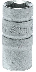 Фото 1/2 M140508-C, 1/4 in Drive 8mm Standard Socket, 6 point, 25 mm Overall Length