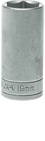 Фото 1/2 M380619-C, 3/8 in Drive 19mm Deep Socket, 6 point, 55 mm Overall Length