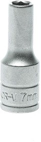 Фото 1/2 M380607-C, 3/8 in Drive 7mm Deep Socket, 6 point, 45.5 mm Overall Length
