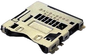 PJS008-2005-0-VE, Memory Card Connectors RVRSE SMT Push-Push Auto Micro SD Card
