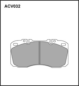 ACV032, Колодки тормозные дисковые WVA (29122) | перед |
