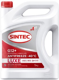 Фото 1/5 Антифриз Sintec Antifreeze Luxе G12+ 5Кг (4 Шт) (614500) SINTEC арт. 614503