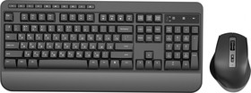 Фото 1/8 Клавиатура + мышь Оклик S290W клав:черный мышь:черный USB беспроводная Multimedia (351701)