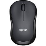 Мышь Logitech B175 черный/серый оптическая (1000dpi) беспроводная USB для ...