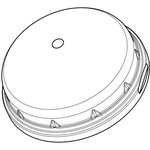 1-2328823-3, LED Lighting Lenses LUMAWISE End S,80mm dome,clear,tall