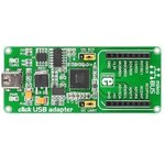 MIKROE-1433, Click board; конвертер; I2C,SPI,UART,USB; FT2232H,MCP3204