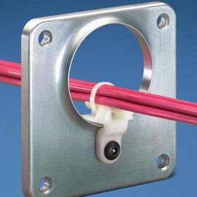 Фото 1/3 LHMS-S6-D, The lightening hole cable tie mount with a 0.15" (3.81 mm) diameter hole is mounted using a #6 (M3) screw. It is ...