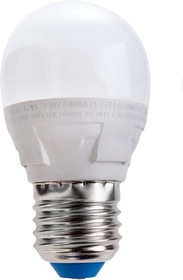 Фото 1/6 Лампа LED-G45, 7W/4000K/E27/FR/DIM, PLP01WH, светодиодная, диммируемая UL-00004301