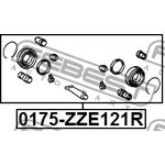 0175-ZZE121R, Ремкомплект суппорта тормозного заднего (на обе стороны)