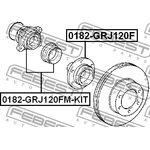 0182GRJ120FMKIT, Ступица в сборе с подшипником TOYOTA LAND CRUISER PRADO 120 02-09