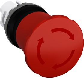 Фото 1/4 MPET4-10R, Переключатель, выключатель безопасности, 2, 22мм, красный