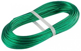 Металлополимерный цветной трос 3мм 20м зеленый - накл. 136598