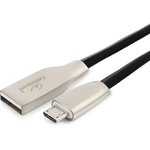 Кабель Cablexpert, USB 2.0, AM/microB, серия Gold, длина 0.5 м, черный, блистер ...