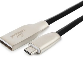 Кабель Cablexpert, USB 2.0, AM/microB, серия Gold, длина 0.5 м, черный, блистер, CC-G-mUSB01Bk-0.5M