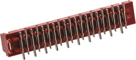 Фото 1/3 9-338069-0, Micro-MaTch Series Straight Surface Mount PCB Socket, 20-Contact, 2-Row, 2.54mm Pitch, Solder