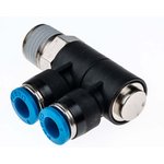 QSLV2-1/4-6, QSLV Series Multi-Connector Fitting, Threaded-to-Tube Connection ...