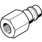 KS3-1/4-I, Brass Male Pneumatic Quick Connect Coupling, G 1/4 Female Threaded