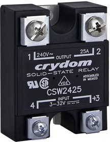 Фото 1/2 CSW2410-10, Solid State Relays - Industrial Mount PM IP00 SSR 280Vac /10A,3-32Vdc,RN