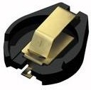 1091, Coin Cell Battery Holders Coin Cell holder 1071Gold plate