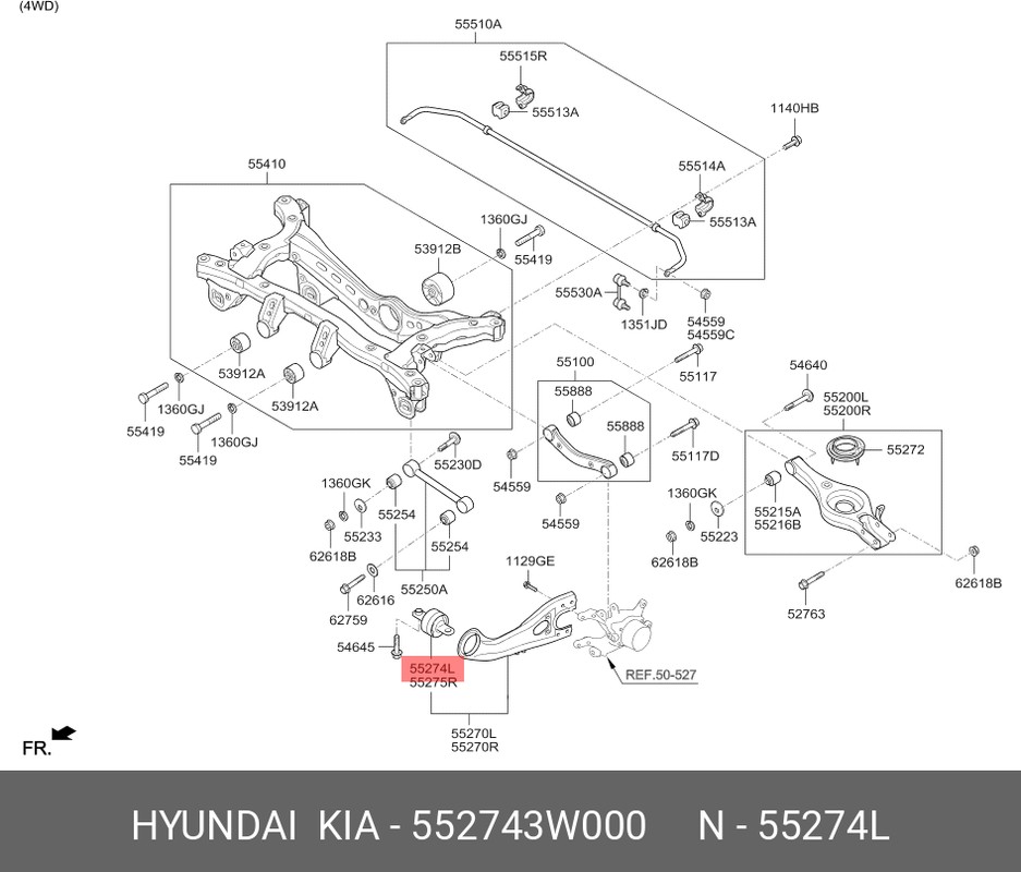 Сайлентблок рычага Hyundai ix35 09-15 / Tucson 09-15