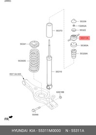 55311M0000, Опора амортизатора заднего HYUNDAI: CRETA