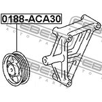 Ролик TOYOTA RAV4 ACA3#,ALA3#,GSA33,ZSA3# 2005.11-2012.12 [EU] обводной \ ...