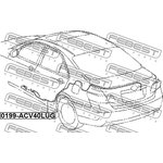 0199-ACV40LUG, TRUNK LOCK DRIVE CABLE
