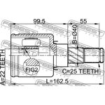 0211-B10ATRH, ШРУС внутренний правый