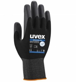 6007006, Phynomic XG Black Elastane General Purpose Work Gloves, Size 6, XS, Nitrile Foam Coating