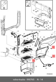 990765, Болт М6х14х18,35 VOLVO