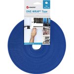 VEL-OW64103, Blue Hook & Loop Tape, 10mm x 25m