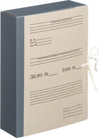 Архивная складная папка 20 шт в упаковке 80 мм корешок бумвинил 1047276