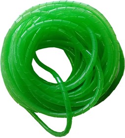 Фото 1/8 SWB 8-6 - спиральная пластиковая оплетка, полиэтилен, размер 8, бухта 10.5 m, цвет зеленыйй