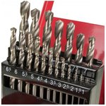 Набор сверл по металлу 1.0-10.0мм HSS (19шт.) ВИХРЬ