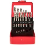Набор сверл по металлу 1.0-10.0мм HSS (19шт.) ВИХРЬ