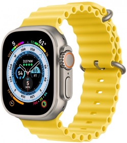 Фото 1/3 Умные часы Apple Watch Ultra 49mm Titanium Case with Yellow ocean Band (MNH93LL/A)