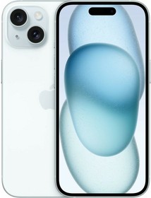 Фото 1/4 Смартфон Apple A3090 iPhone 15 128Gb голубой моноблок 3G 4G 1Sim 6.1" 1179x2556 iOS 17 48Mpix 802.11 a/b/g/n/ac/ax NFC GPS Protect