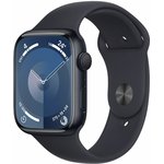 Умные часы Apple Watch Series 9 45mm Midnight Aluminum Case with Midnight Sport Band S/M (MR993ZP/A)