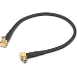 Coaxial cable, MCX plug (angled) to MCX plug (angled), 50 Ω, RG-174/U ...
