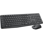 Клавиатура + мышь Logitech MK235 клав:черный мышь:черный USB беспроводная