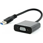 Переходник USB 3.0 A (M) - VGA, 0.15м, Cablexpert AB-U3M-VGAF-01