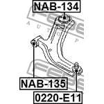 Опора шаровая NISSAN MICRA/MARCH K12 2002-2010 0220-E11